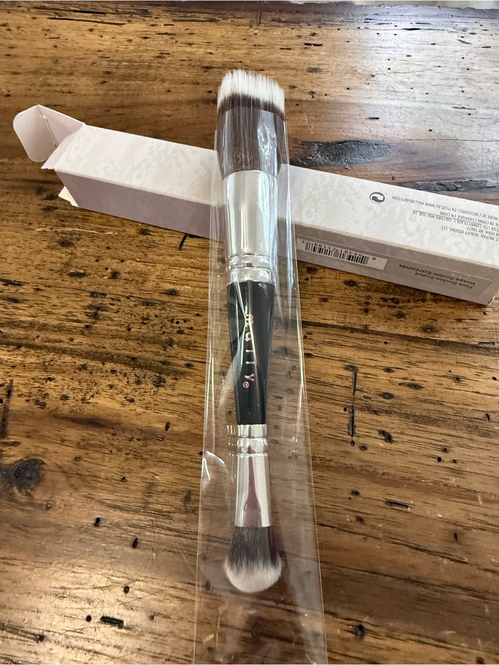 Mally double ended make up brush NIB